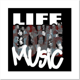 LIFE-LOVE-MUSIC Posters and Art